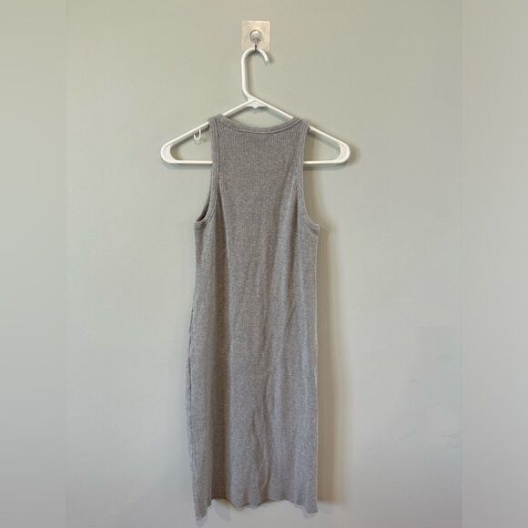Club Monaco filina ribbed gray midi dress - Picture 6 of 6